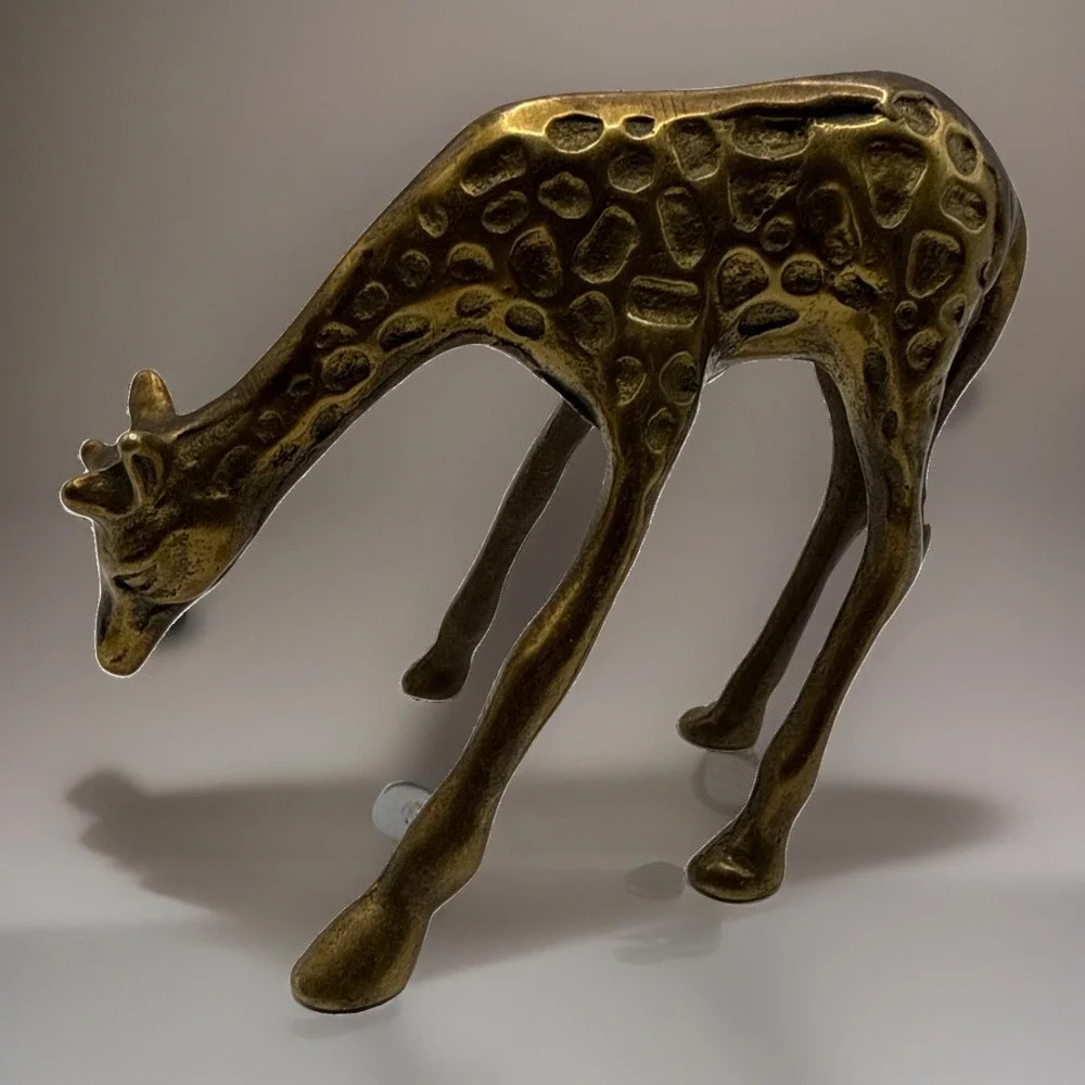 Brass Giraffe Figurine 3